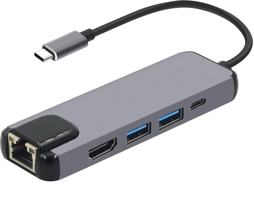 Type C to RJ45 Converter and USB Hub