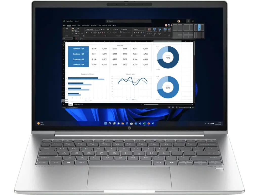 HP ProBook 440 35.6 cm (14) G11 Business Laptop PC, Silver (D2HG3AT)