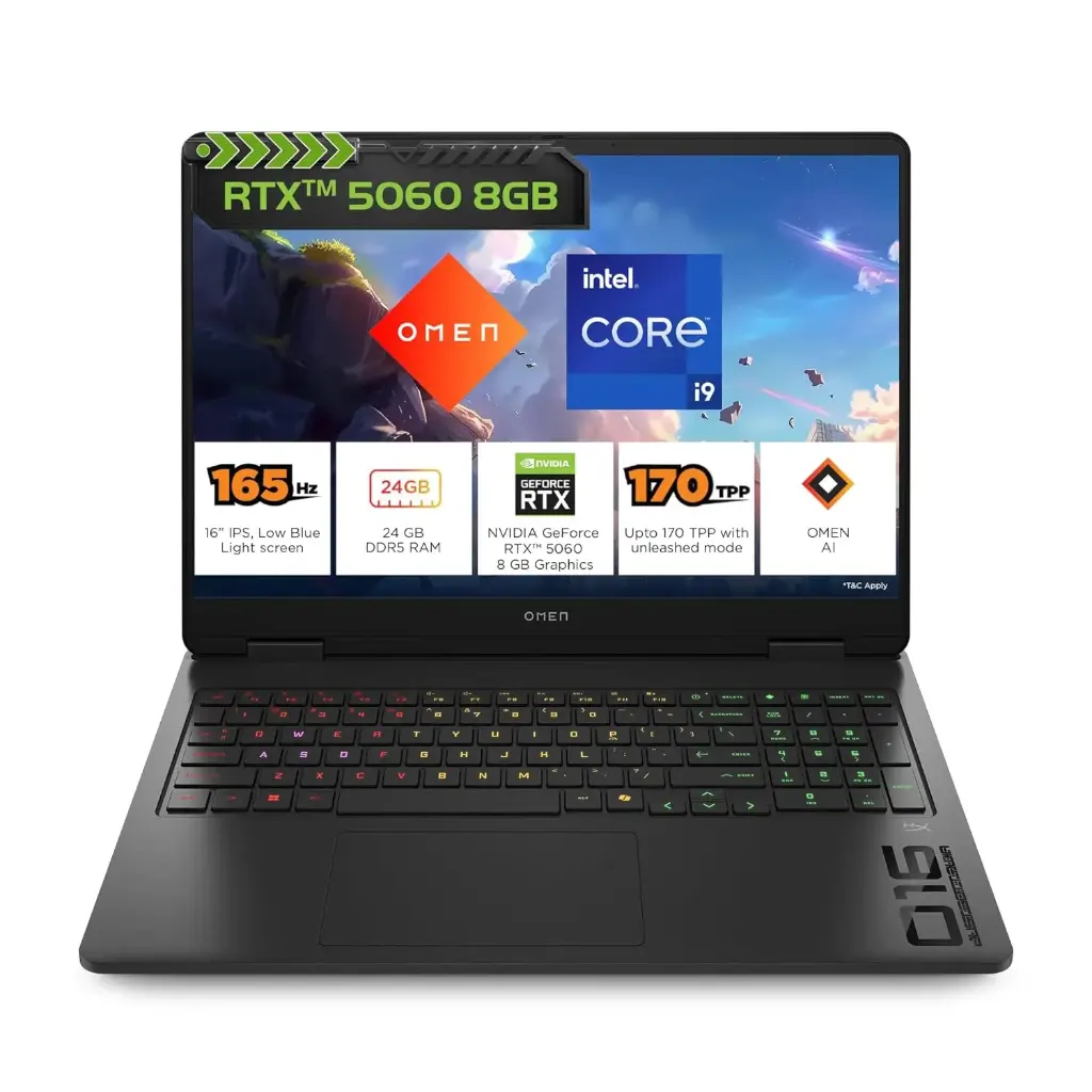 HP OMEN Gaming Laptop 16-am0279TX, Black (2025)
