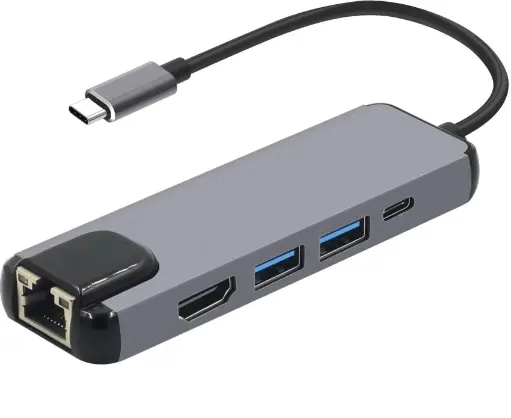 Type C to RJ45 Converter and USB Hub